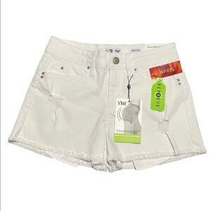 YMI WBB Women's Juniors Size 1 / 25 High Rise Shortie Shorts Cutoff Jeans NWT